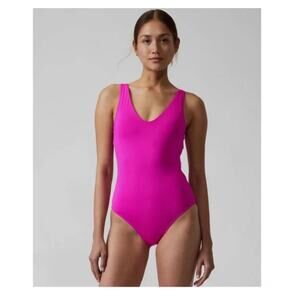 Athleta Seychelles One Piece Swimsuit  Pink, Size Large